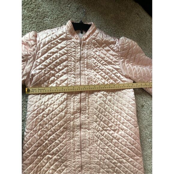 Women’s Pink Zip Up Sleepwear Robe Size XL - Picture 3 of 7